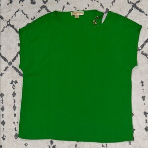 Michael Kors Emerald Green Blouse